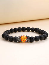 Kairangi Bracelets for Men and Boys Black Beads Bracelet for Men | Black Obsidian Bracelets,Stretchable Mens Bracelets | Birthday Gift for Men and Boys Anniversary Gift for Husband